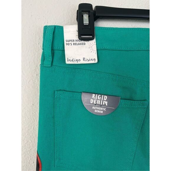 Indigo Rising Woman Super High Rise 90s Relaxed Straight Leg Jean - Picture 8 of 11